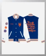 New York Mets Or Nowhere Varsity Jacket Front & BAck Image