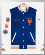 New York Mets Or Nowhere Varsity Jacket Front & BAck Image