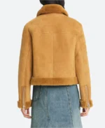 Olivia Ponton Suede Leather Jacket Back Image