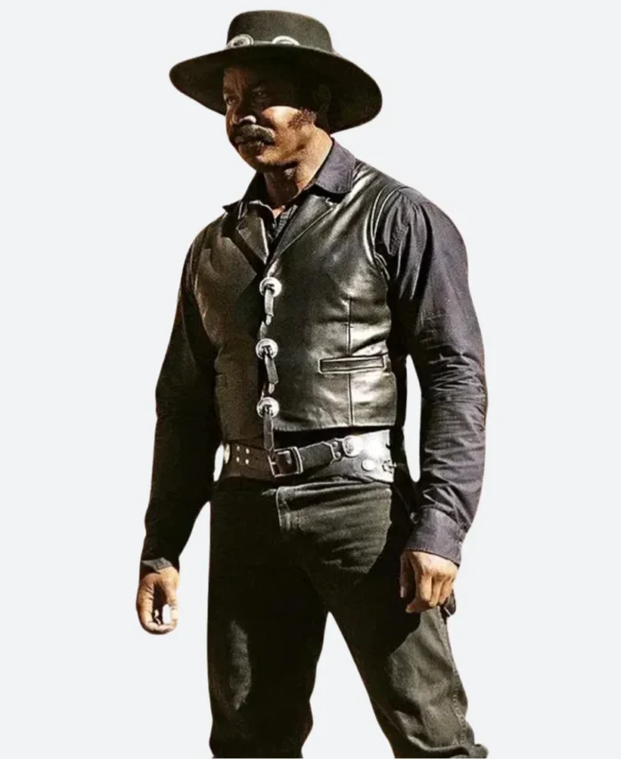 Outlaw Johnny Black 2023 Johnny Leather Vest Actor Image