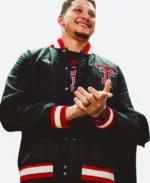 Patrick Mahomes Houston v Texas Tech Varsity Jacket Actor Image