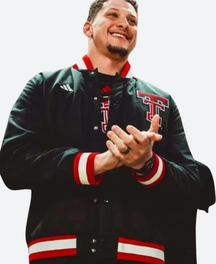 Patrick Mahomes Houston v Texas Tech Varsity Jacket Actor Image