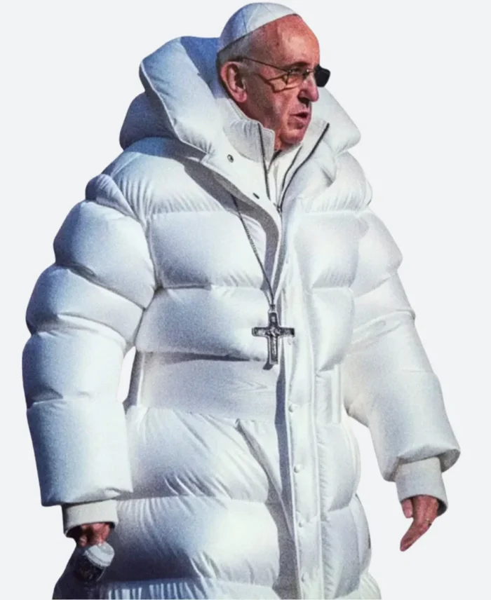 Pope Francis Puffer Hooded Coat Actor Image