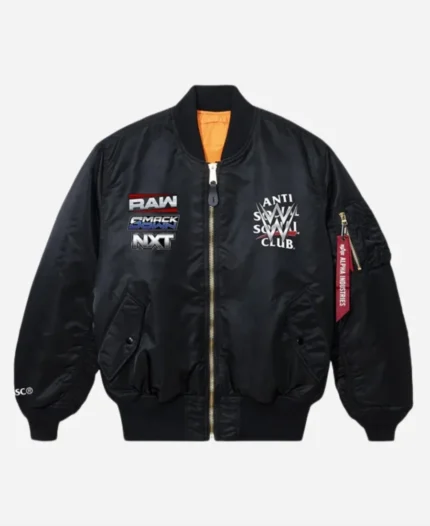 Smack Down X ASSC Venue Bomber Jacket Front Imagew