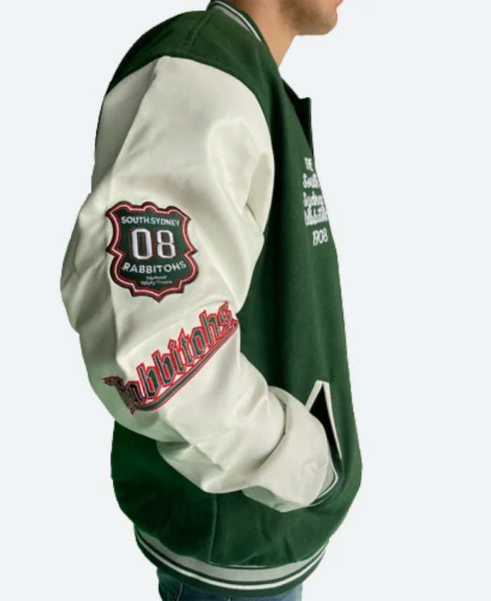 South Sydney Rabbitohs 2023 Varsity Jacket Right Arm Image