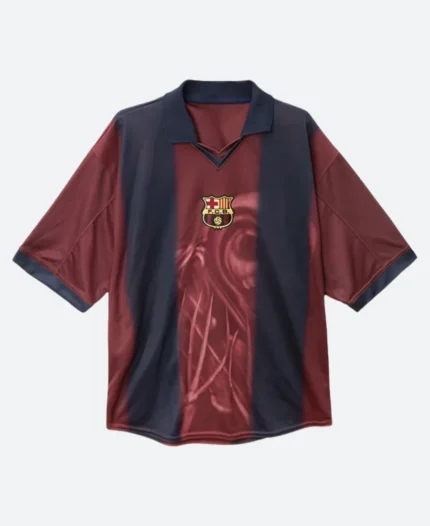Travis Scott CJ X FCB Barcelona Home Skeleton Jersey Front Image