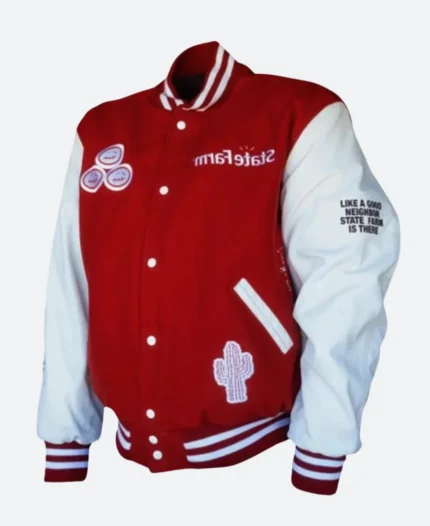 Travis Scott Cactus Jack X State Farm Varsity Jacket Front Image