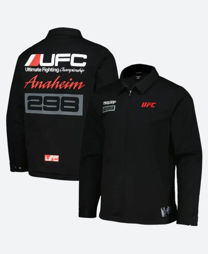 UFC 298 Anaheim Service Jacket Front & Back Image