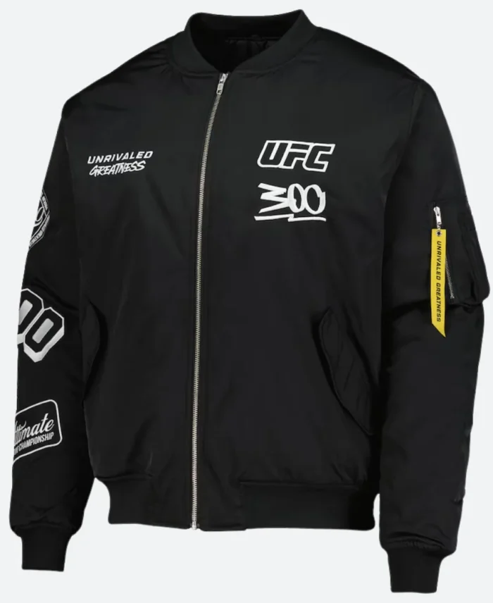 UFC 300 Bomber Jacket Front IMage