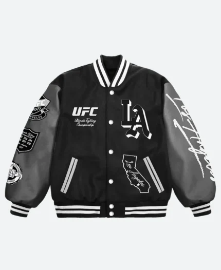 UFC 311 LA Varsity Jacket Front Image
