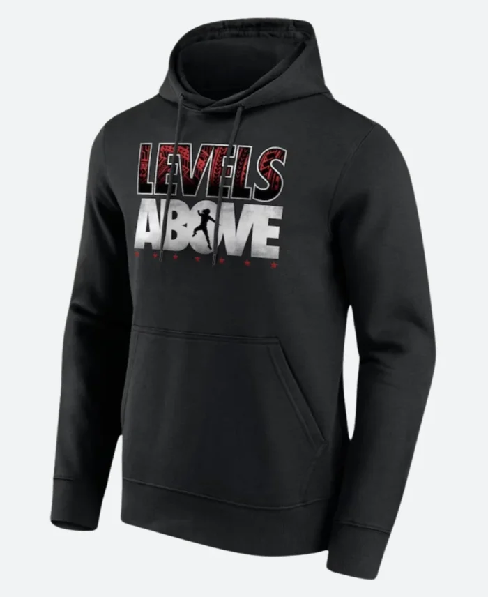 WWE Roman Reigns Levels Above Hoodie Front Image