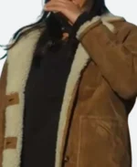 Wingwomen 2023 Alex Shearling Suede Leather Jacket Front Image