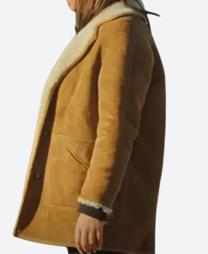 Wingwomen 2023 Alex Shearling Suede Leather Jacket Front Image