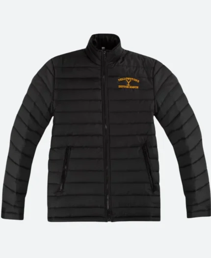 Yellowstone S05 Dutton Ranch Puffer Jacket Front Image