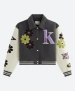 keith Campbell Floral Varsity Jacket Back Image
