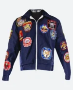 2025 Los Angeles Rams LAFD Jacket Front & Back Image