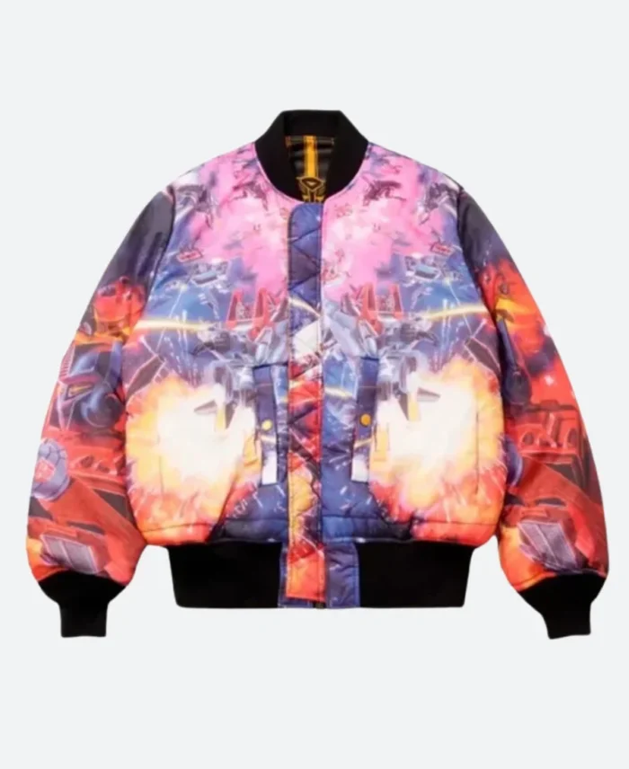 Alpha MA-1 Bumblebee Transformers Bomber Jacket Front Image