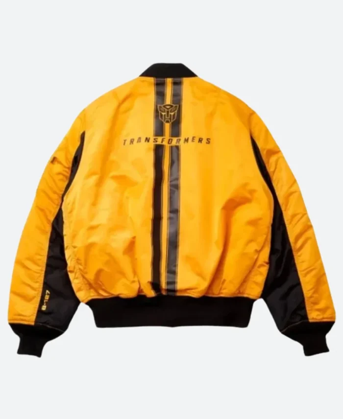 Alpha MA-1 Bumblebee Transformers Bomber Jacket Front Image