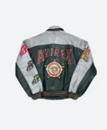 Asap Rocky Praise the Lord Shine Avirex Leather Jacket Back Image
