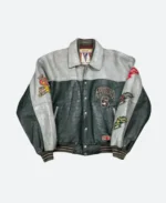Asap Rocky Praise the Lord Shine Avirex Leather Jacket Front Image