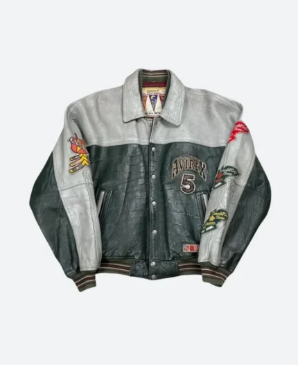 Asap Rocky Praise the Lord Shine Avirex Leather Jacket Front Image