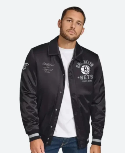 Brooklyn Nets Stitch Applique Jacket