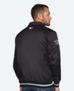 Brooklyn Nets Stitch Applique Satin Jacket
