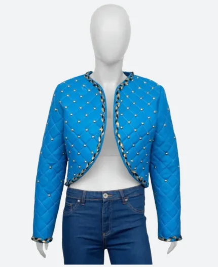 Descendants The Rise of Red Chloe Leather Jacket Close Up Image