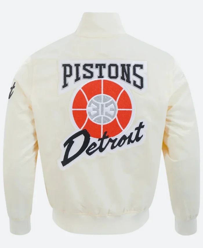 Detroit Pistons 2025 Varsity Jacket Back Image