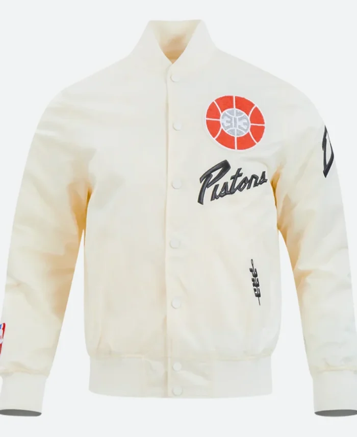 Detroit Pistons 2025 Varsity Jacket Front Image