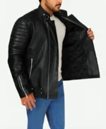 Ed Skrein Deadpool Leather Jacket - Image 4