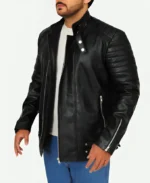 Ed Skrein Deadpool Leather Jacket - Image 3