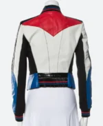 Gigi Hadid Leather Jacket Back Image
