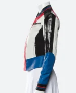 Gigi Hadid Leather Jacket Side Image