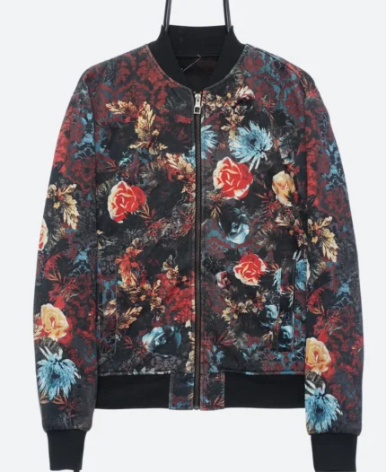 Good Morning America Will Ganss Floral Bomber Jacket Back Image