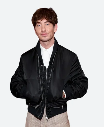 Hurry Up Tomorrow Premiere Barry Keoghan Jacket Front Image