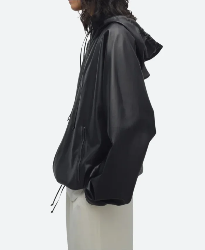 Kendall Jenner NYC 2025 Leather Jacket Side Image