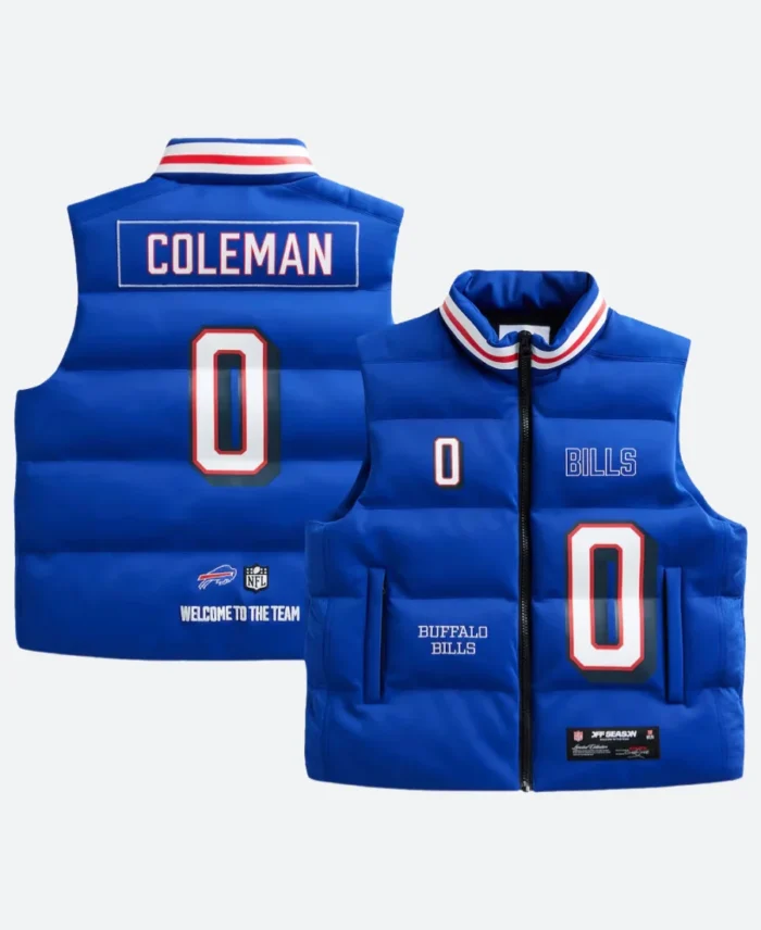 Keon Coleman Buffalo Bills Off Season Puffer Vest - Image 3