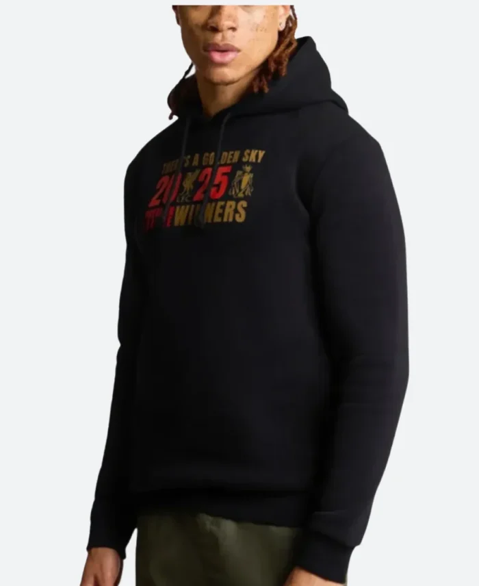 LFC EPL Champions 24_25 Hoodie Side Black Image