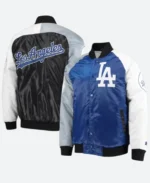 Los Angeles Dodgers Multicolor Varsity Jacket Front & Back Image