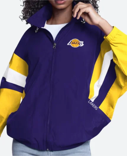 Los Angeles Lakers Carl Banks G III Jacket Front Image