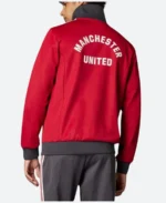 Manchester United Red Track Jacket Back Image