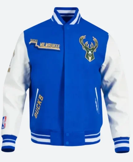 Milwaukee Bucks 2025 Varsity Jacket Front Image