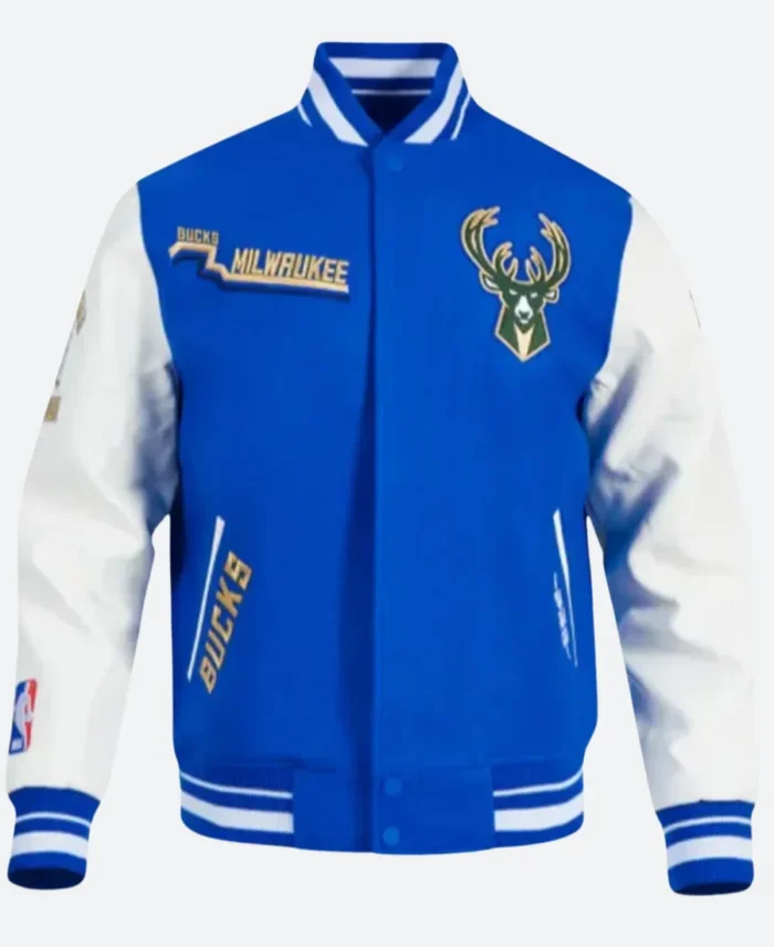 Milwaukee Bucks 2025 Varsity Jacket Front Image