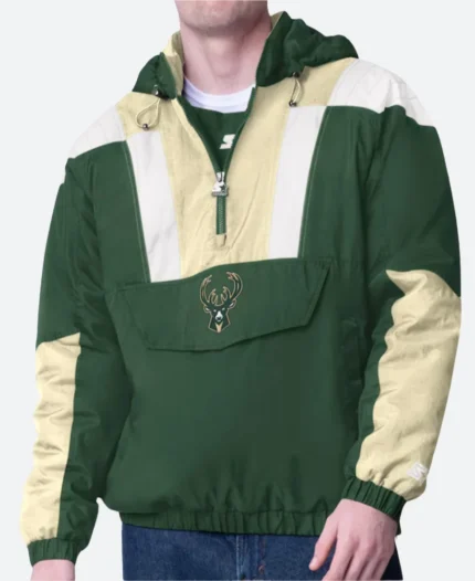 Milwaukee Bucks Hooded Jacket Front Image