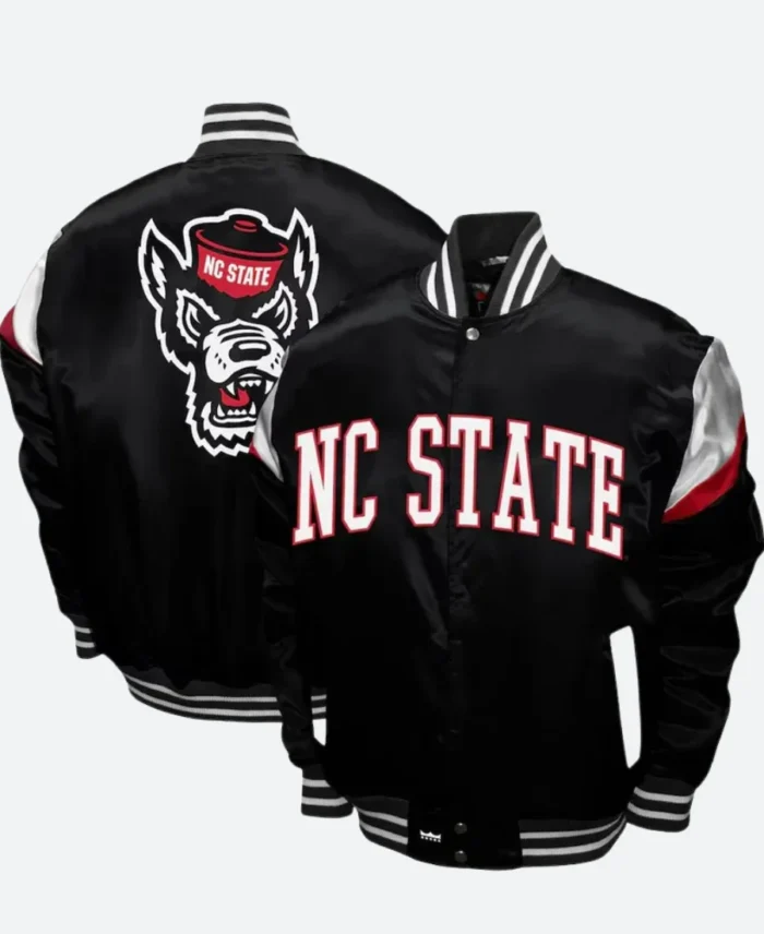NC State Iowa Hawkeyes Varsity Jacket Front & BAck Image