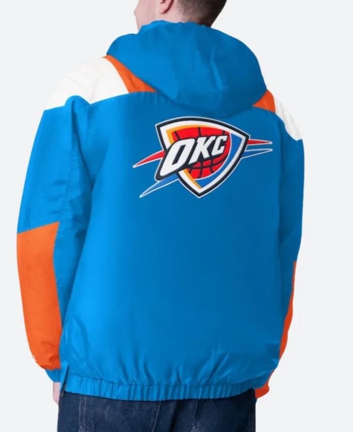 Oklahoma City Thunder Hooded Jacket Back Image