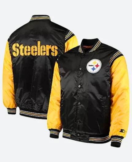 Pittsburgh Steelers Black Varsity Jacket