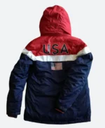 Team USA Olympics Ceremony Down Parka Jacket Back Image