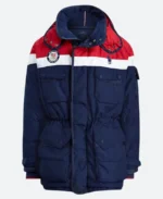 Team USA Olympics Ceremony Down Parka Jacket Back Image